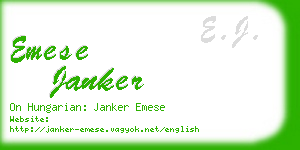 emese janker business card